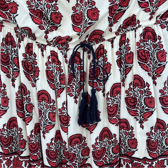 Mossimo Ruffled Strapless Paisley Print Dress, XL - Picture 4 of 10